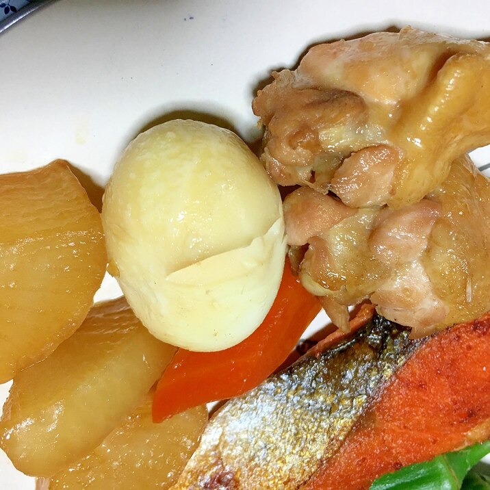 手羽元と根菜の煮物